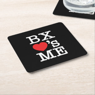 BX ❤'s ME Square Paper Coaster