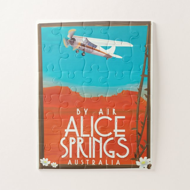By Air - Alice Springs Australia Jigsaw Puzzle (Vertical)