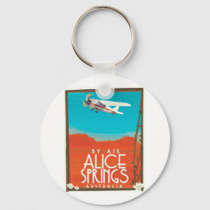 By Air - Alice Springs Australia Key Ring