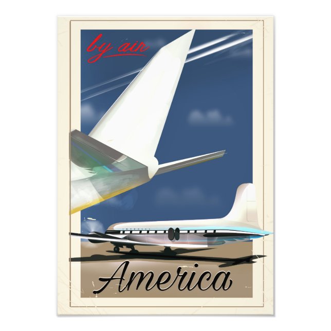 By Air - America Photo Print (Front)