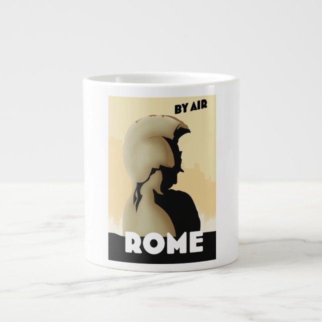 By Air Rome Large Coffee Mug (Front)