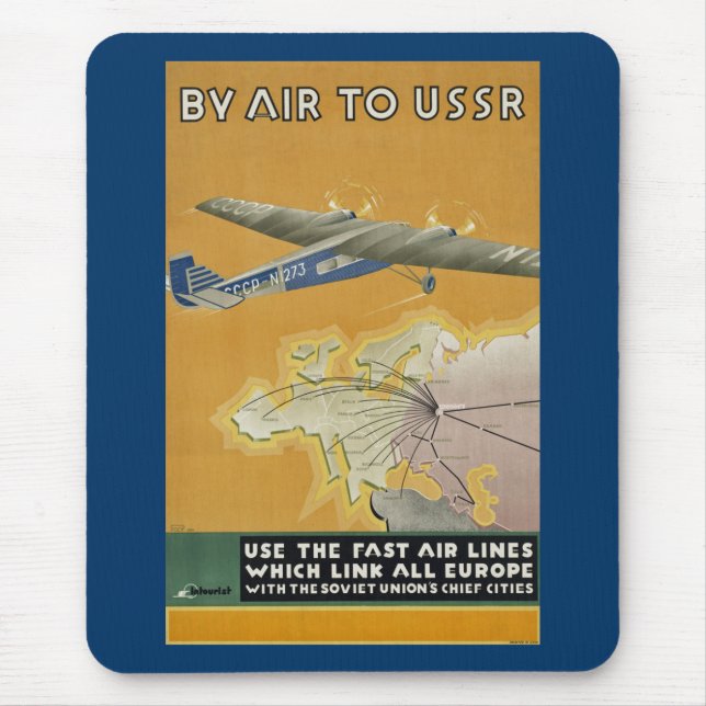 By Air to USSR Mouse Pad (Front)