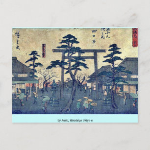 by Ando, Hiroshige Ukiyo-e. Postcard