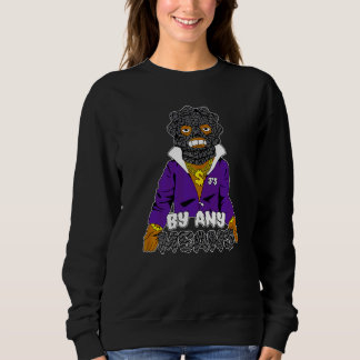 By AnyMeans Girl Dark Iris 3s Unisex Matching Sweatshirt