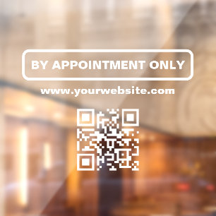 By Appointment QR Code, Personalised Business