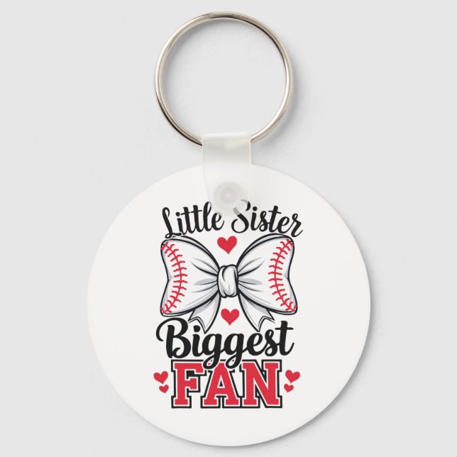 By  baseball fan key ring (Front)