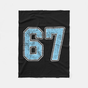 By Blue 67 Six Seven Meme Fleece Blanket
