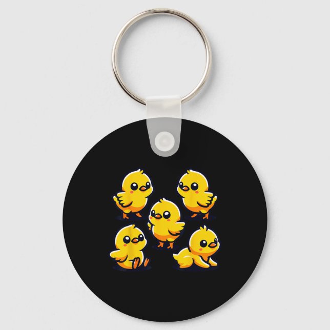 By Chicken Chick Chicken Farmer  Key Ring (Front)