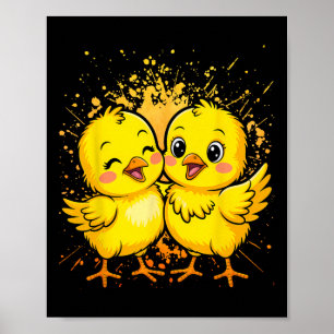 By Chicken Chick Farmer Farm Girl Poster