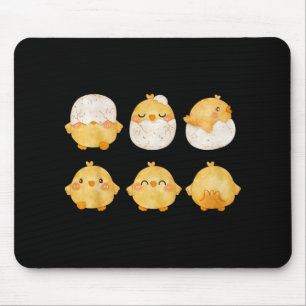 By Chicks Hatching From Eggs Cute Little Chickens  Mouse Pad
