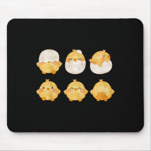 By Chicks Hatching From Eggs Cute Little Chickens  Mouse Pad