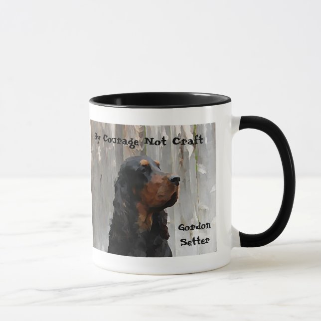 By Courage Not Craft, Gordon Setter Ceramic Mug (Right)