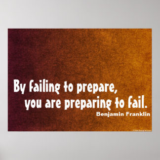 By failing to prepare poster