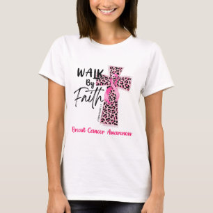 By Faith Breast Cancer Awareness Christian Jesus W T-Shirt