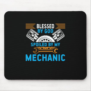 By God By Mechanic Mouse Pad