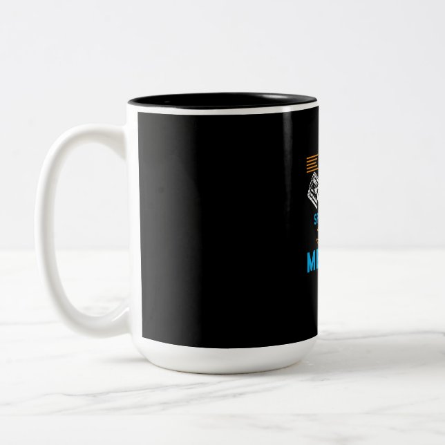 By God By Mechanic Two-Tone Coffee Mug (Left)