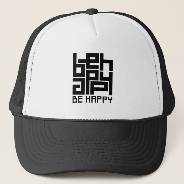 By happy trucker hat (Front)