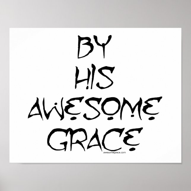 By His Awesome Grace Poster (Front)