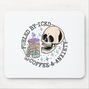 By Iced Coffee And Anxiety Mental Health Awareness Mouse Pad