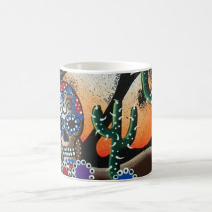 By Lori Everett_ Day Of The Dead,Skull,Mexican,DOD Coffee Mug