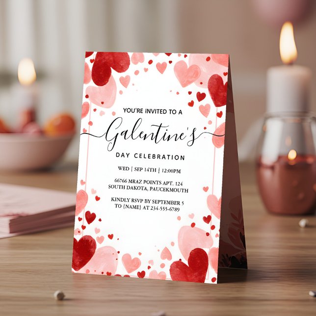 By Love Cute Wife Teen Girl Galentines Day Holiday Invitation (Creator Uploaded)