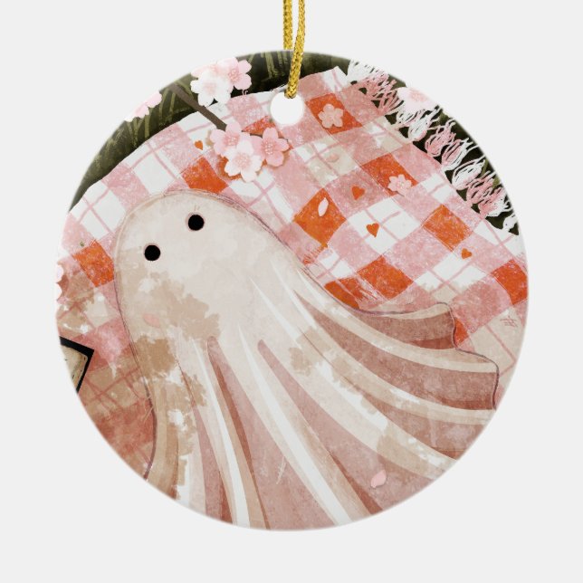 By Myself Hanging Tapestry Ceramic Ornament (Front)