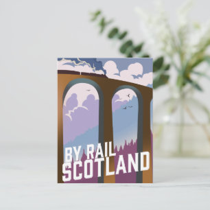 By Rail Scotland Postcard