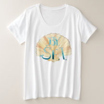 By Sea and Clam Shell Plus Size t-shirt
