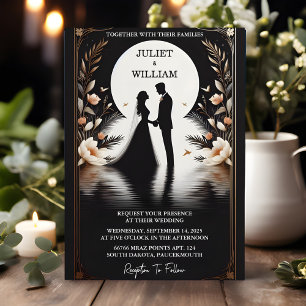 By Simple Traditional Marriage Vow Renewal Wedding Invitation