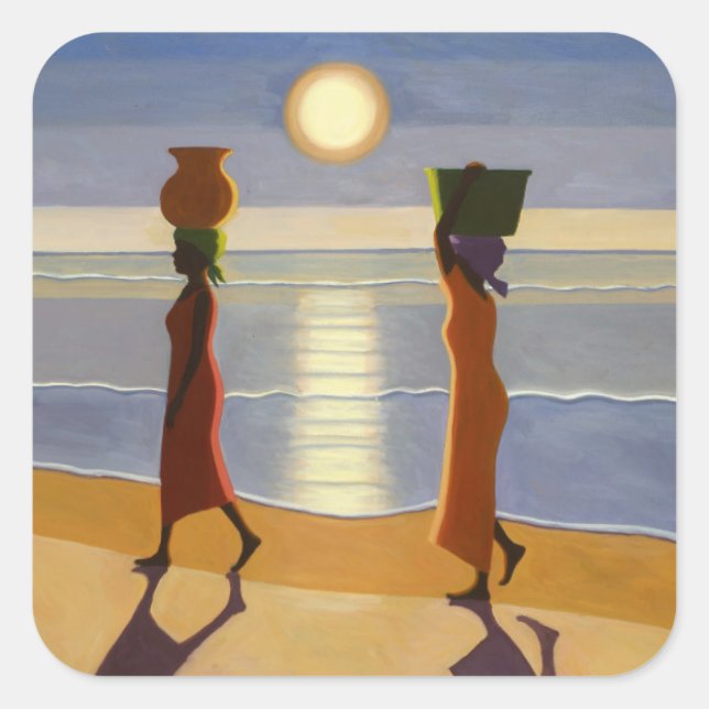 By the Beach 2007 Square Sticker (Front)
