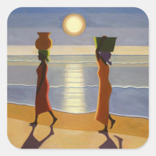 By the Beach 2007 Square Sticker