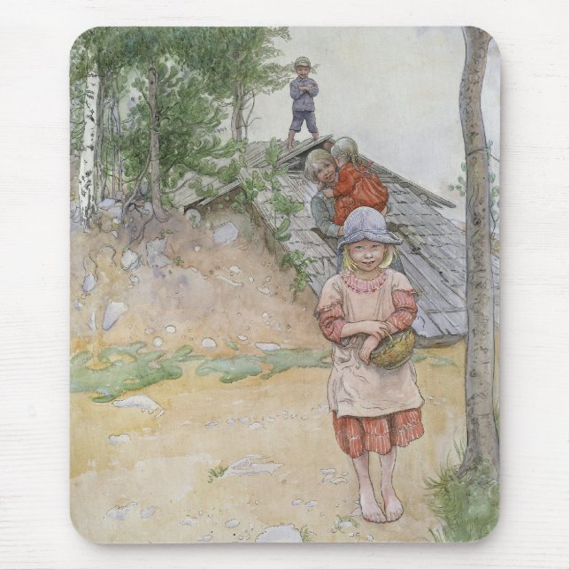 By the Cellar by Carl Larsson Mouse Pad (Front)