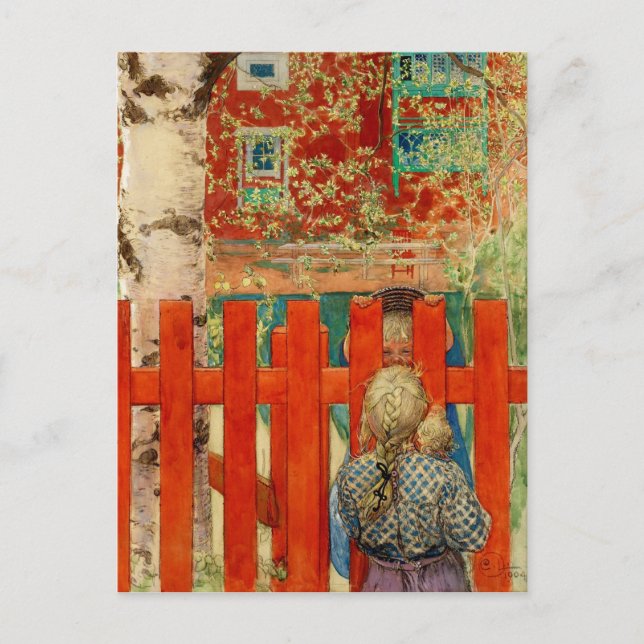 By the Fence Postcard (Front)