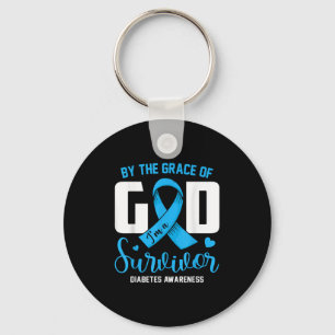 By The Grace God Im A Survivor Diabetes Survivor C Key Ring