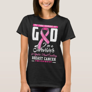 By The Grace Of God Survivor 29 Year Breast Cancer T-Shirt