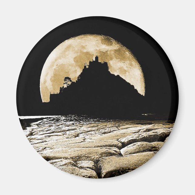 By the light of the sepia moon magnet (Front)