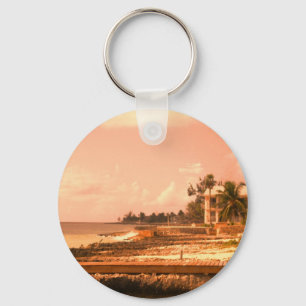 By The Ocean (Peach Tone) Key Ring