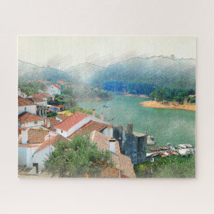 By the River in Dornes- Portugal Jigsaw Puzzle
