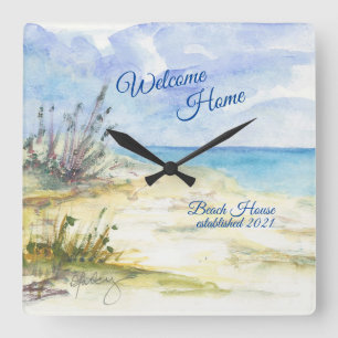 By the Sea Acrylic Wall Clock