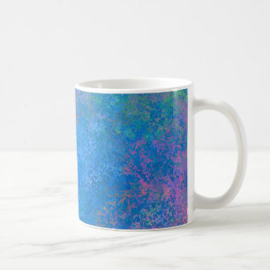 By the Sea Alcohol Ink, Abstract Acrylic Pour Coffee Mug
