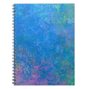 By the Sea Alcohol Ink, Abstract Acrylic Pour Notebook