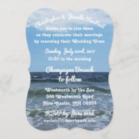 By The Sea High Definition Wedding Invitation