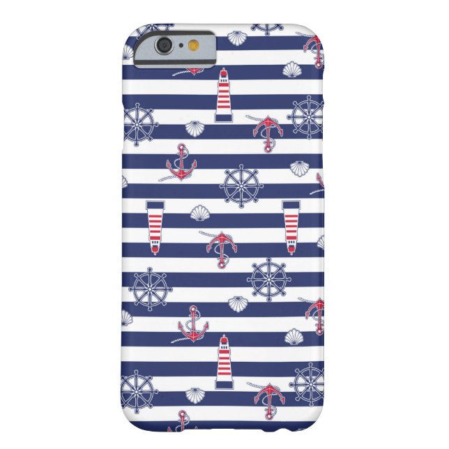 By The Sea Pattern Case-Mate iPhone Case (Back)