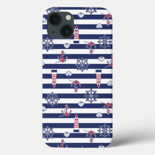 By The Sea Pattern iPhone 13 Case