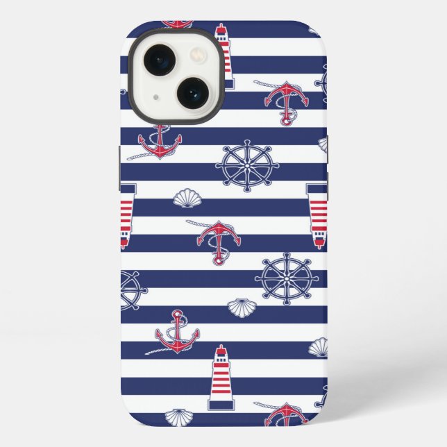 By The Sea Pattern iPhone Case (Back)