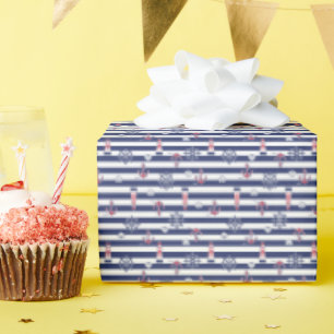 By The Sea Pattern Wrapping Paper