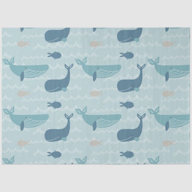 By the Sea Series Design 2 Tissue Paper (Front)