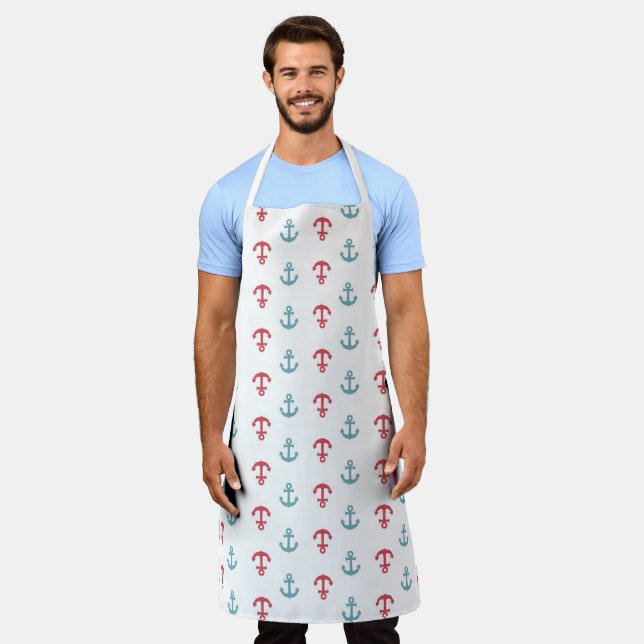 By the Sea Series Design 3  Apron (Worn)