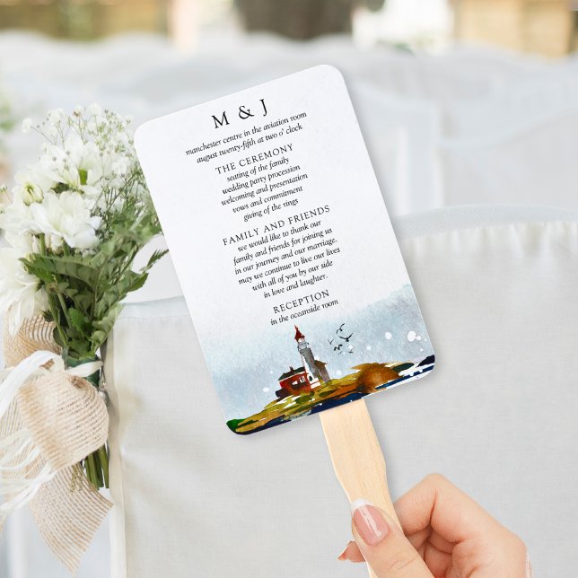 By the Sea Wedding Program Fan (Creator Uploaded)