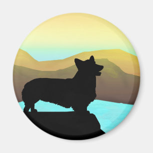 By The Sea Welsh Corgi Magnet